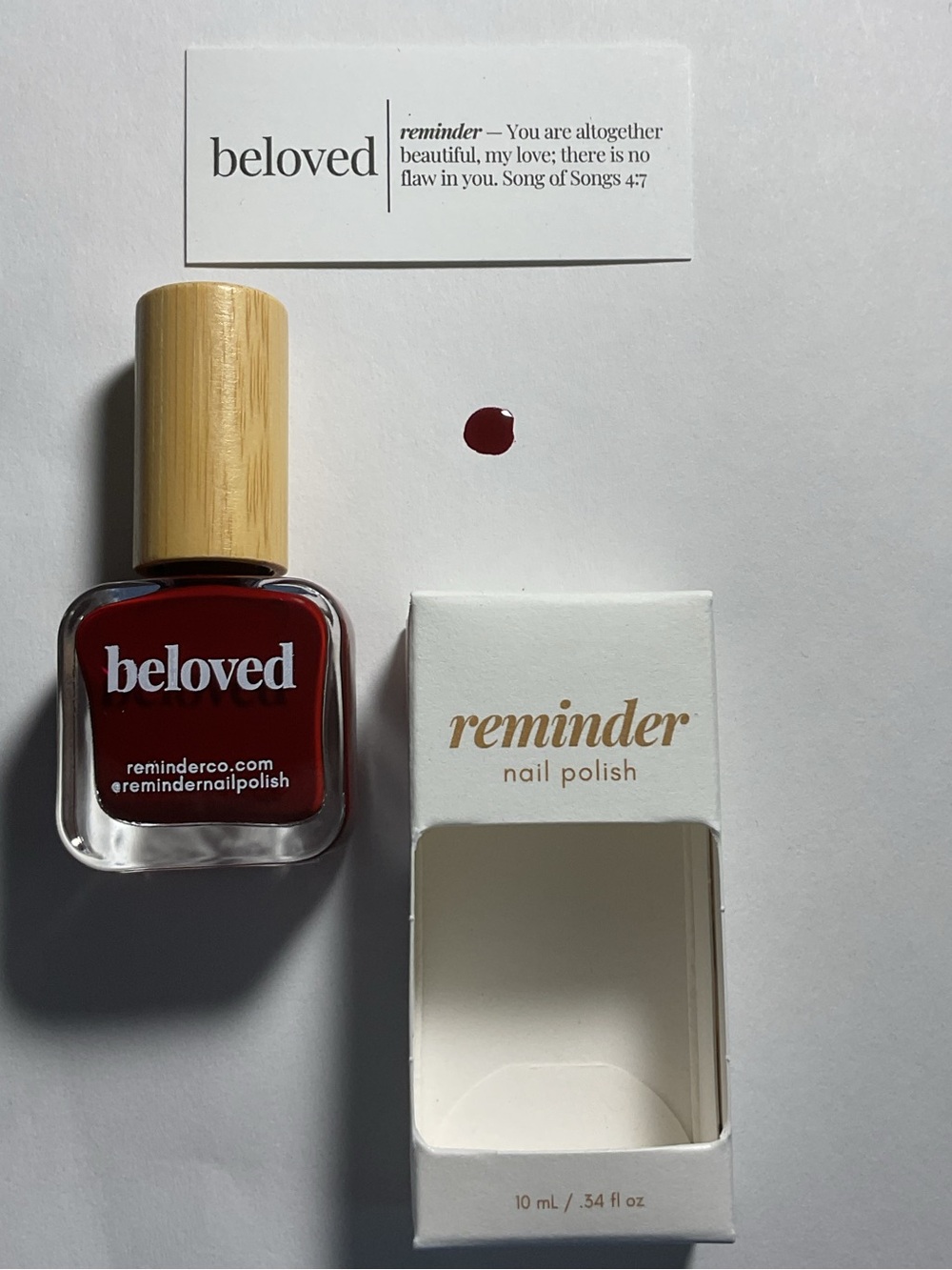 beloved Reminder Nail Polish - Deep Red